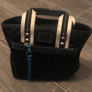 COACH!! Small nylon barrel bag.